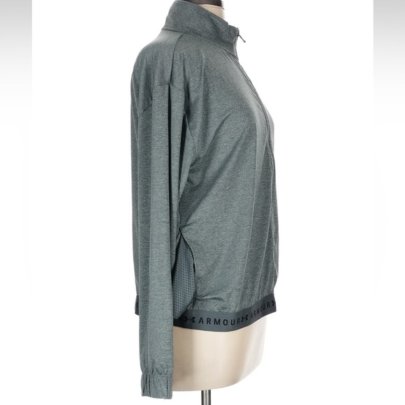 Women’s Large Under Armour Gray Full-Zip Jacket NWT - Picture 3 of 5